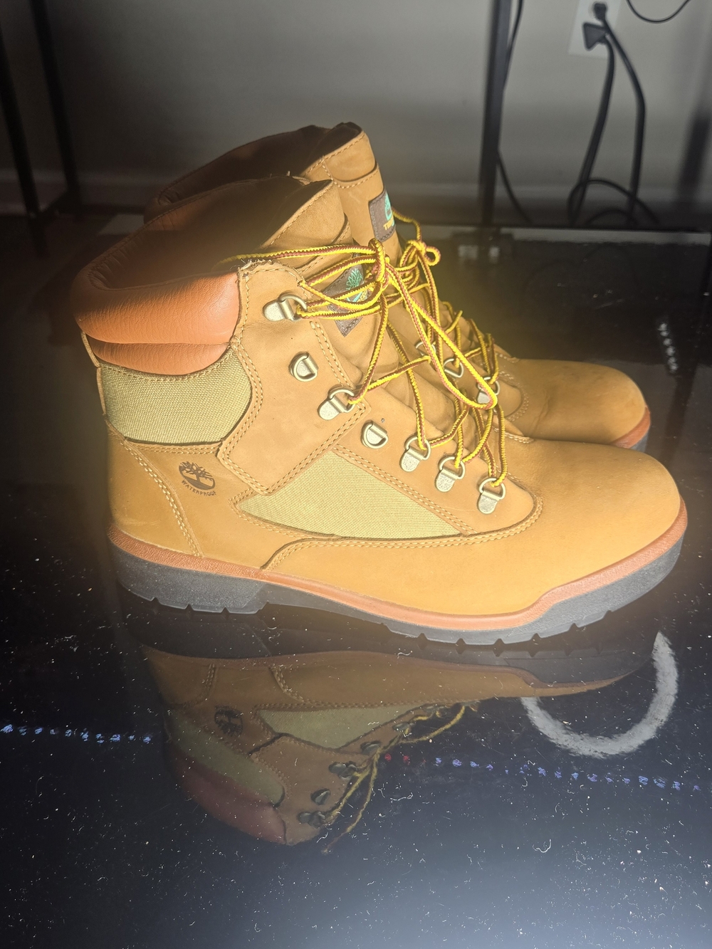 Men’s Timberland Waterproof FIELD BOOTS Wheat Nubuck Mens Size 12